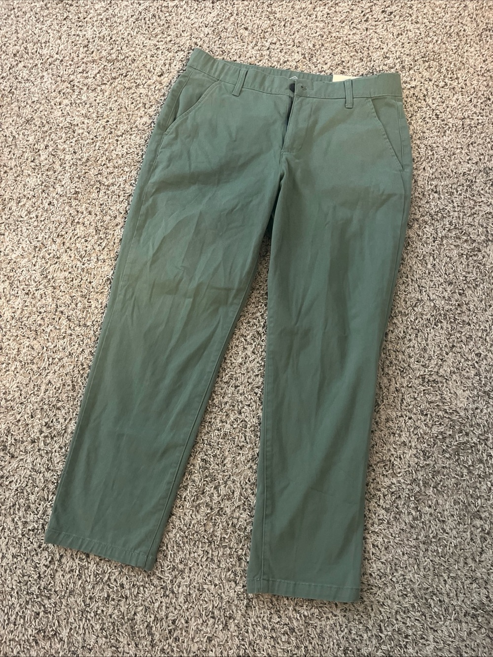 St John's Bay Women Girlfriend Chino Mid Rise Easy Diet Through Hip Pants Sz 12